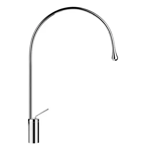 Gessi Goccia mitigeur monocommande de lavabo version haute, avec rayon du bec 197 mm, sans vidage, saillie 387mm, bec pivotant à 360°