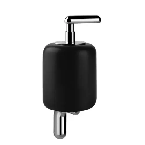 Distributeur de savon mural Gessi Goccia en noir GRES