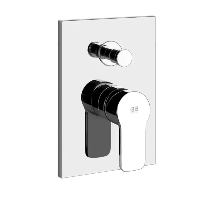Gessi Emporio Corso Venezia, kit prêt-à-monter pour mitigeur monocommande, inverseur automatique, convient pour baignoire ou douche