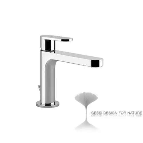 Gessi Emporio Via Bagutta eco mitigeur de lavabo, avec vidange et soupape de décharge de 1 1/4, saillie 127 mm