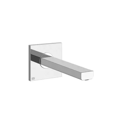 Gessi Emporio Via Manzoni bec de lavabo mural, avec 1/2 raccord, pour mitigeur monocommande séparé, saillie 147 mm