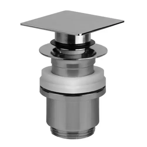 Robinet de vidange Gessi Stop&Go 1 1/4"ur lavabos avec trop-plein, robinet à tige min. 25mm/max.45mm