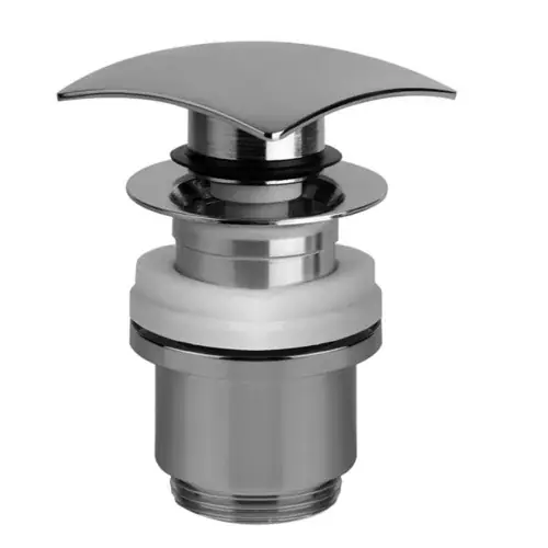 Robinet de vidange Gessi Stop&Go 1 1/4"ur lavabos avec trop-plein, robinet à tige min. 25mm/max. 45mm