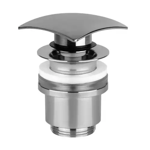 Robinet de vidange Gessi Stop&Go 1 1/4"ur lavabos sans trop-plein, robinet à tige min. 25mm/max. 45mm