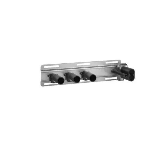 Rail dencastrement Gessi pour thermostat avec commande par bouton-poussoir, 3 sorties séparées