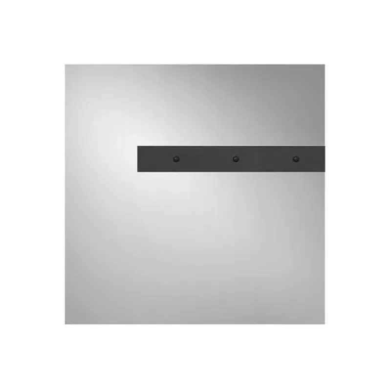 Gessi Binario, module de brumisation 200x200 mm avec installation EASY-Fix pour la commande numérique par écran tactile