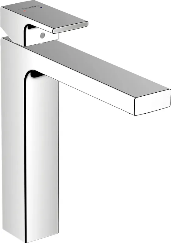 hansgrohe Vernis Shape Mitigeur monocommande pour lavabo 190 avec vidage à tirette en métal, chromé