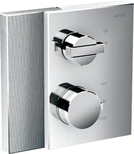 hansgrohe Thermostat de bord AXOR dissimulé avec vanne d‘arrêt, taille diamant