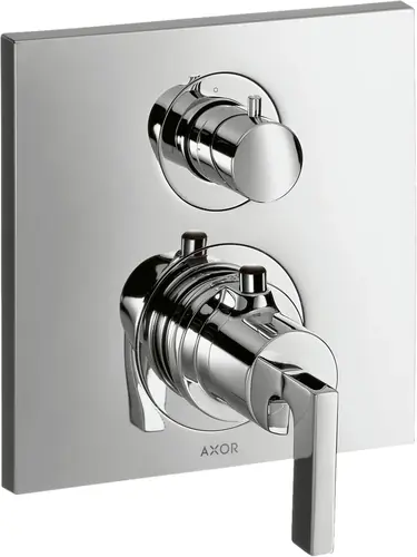 hansgrohe AXOR Citterio thermostat encastré avec robinet d‘arrêt, béqu‘illes, 1 consommateur