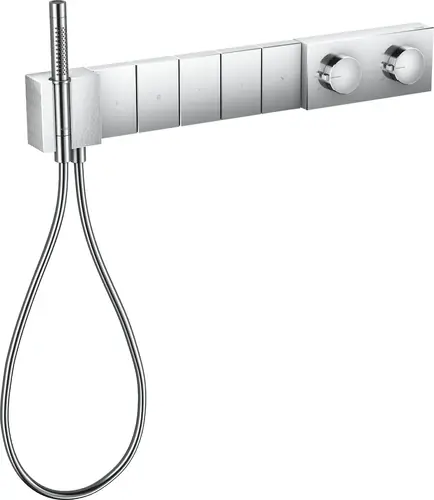 Module de thermostat AXOR Edge de taille manuelle Select 680/100 dissimulé pour 5 consommateurs, taille diamant