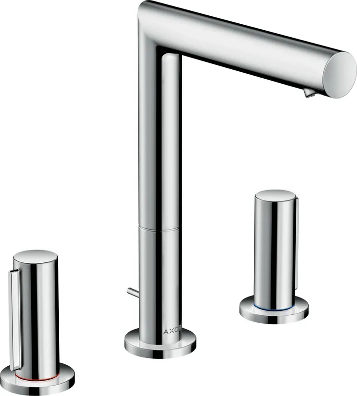 Hansgohe AXOR Uno, robinetterie de lavabo 3 trous 200 avec poignée zéro et vidage à tirette, saillie 183mm