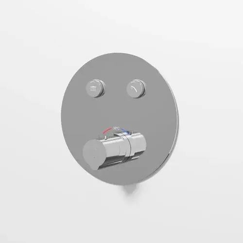 Steinberg Série 390 Mitigeur de douche/bain, thermostat encastré 3/4, 2 consommateurs, rond