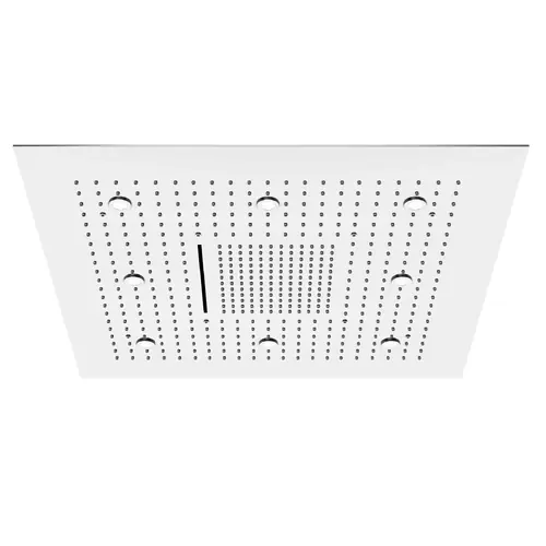 Steinberg Série 390 Sensual Rain Panneau de pluie, éclairage LED, set complet, 3 jets, Easy-Clean, 800x800mm