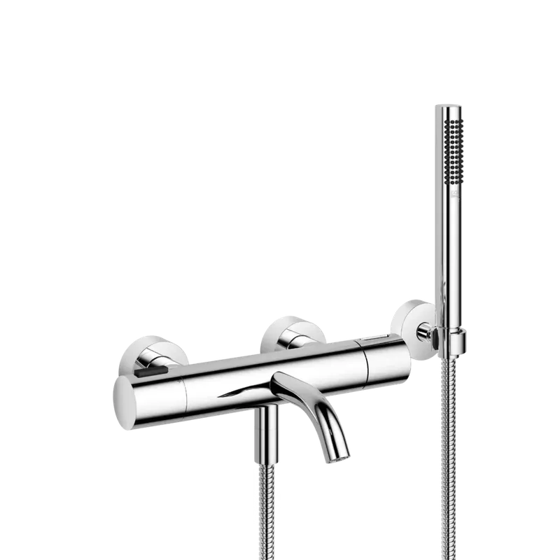 Dornbracht META Mitigeur monocommandé pour bain, pour montage mural, avec flexible de douche, saillie 210mm