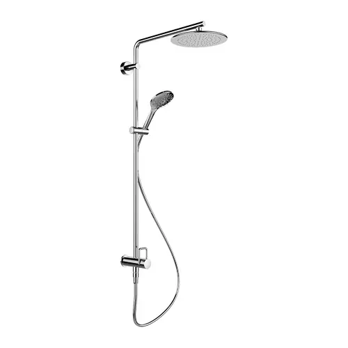 LAUFEN Twin système de douche, pour Simibox 1-Point, pomme de douche pluie D 247mm, bras de douche pivotant