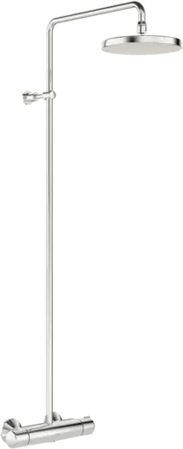 HANSA HANSAMICRA Système de douche, douche de tête 200mm, ronde, sans douchette à main, saillie 427-452mm, chromé