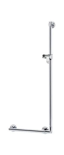 KEUCO PLAN Care poignée coudée avec curseur de douche, largeur 565mm, hauteur 1265mm