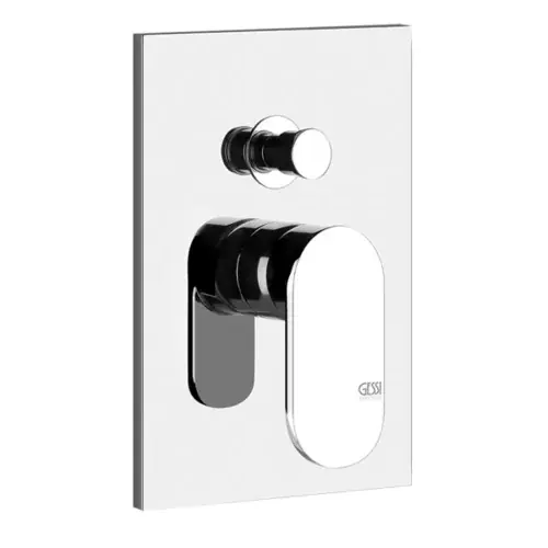Gessi Emporio Via Bagutta kit prêt à poser pour mitigeur monocommande, inverseur automatique, convient pour baignoire ou douche
