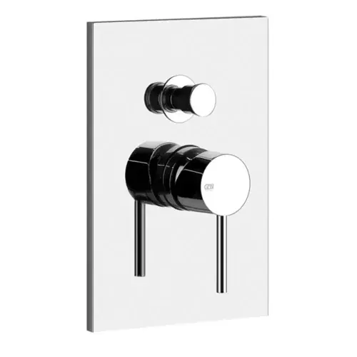 Gessi Emporio Via Tortona kit prêt à poser pour mitigeur monocommande, inverseur automatique, convient pour baignoire ou douche, 031