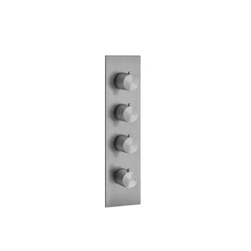 Thermostat encastré prêt à lemploi Gessi316, montage vertical, 3 voies séparées, une rosace