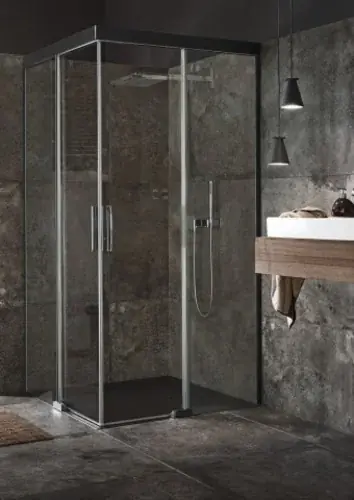 Koralle S600Plus Porte coulissante de douche d‘angle EDS2 90 R, pied droit, 900mm