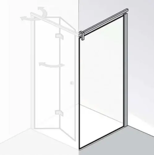 HSK Atelier Plan Plan Paroi latérale pour porte pliante, dimensions 80,0 cm x 200,0 cm