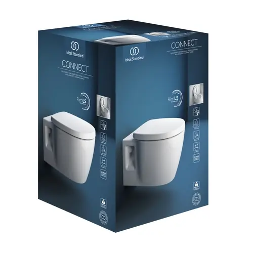 Ideal Standard Connect ensemble de toilettes, sans bord de rinçage, blanc