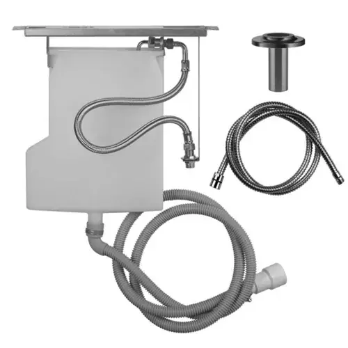 Presse-étoupe Gessi Securflex pour montage sur banc carrelé, rosace Inciso, 735
