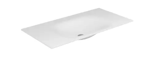 KEUCO EDITION 11 Lavabo à encastrer en Varicor, 1400x17x535mm, sans trou pour robinetterie, sans trop-plein, blanc