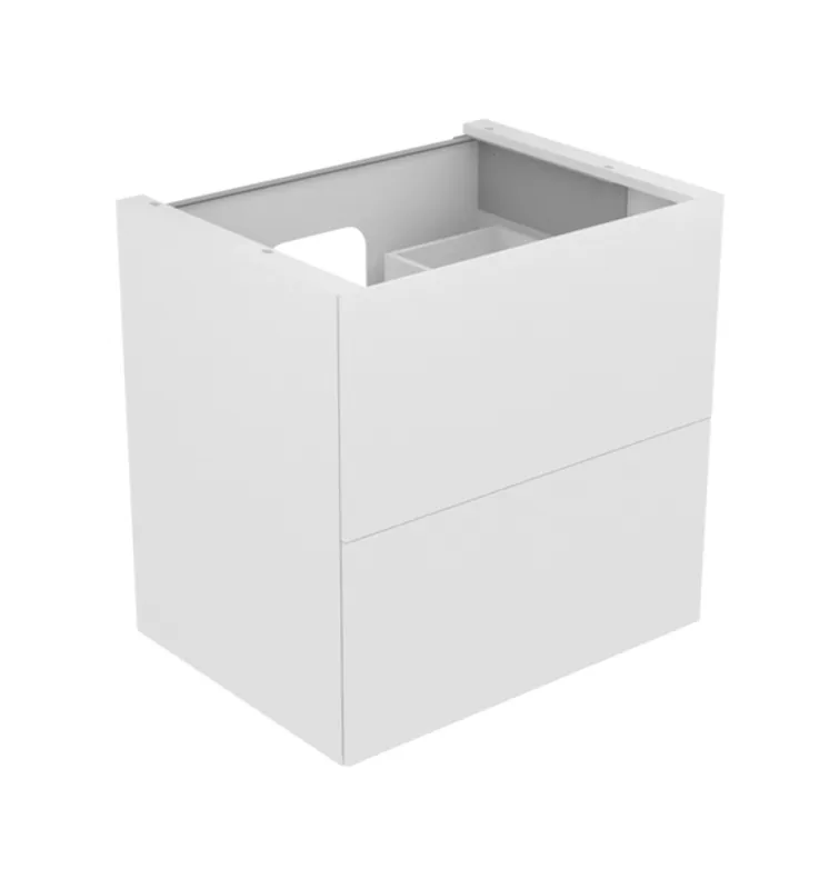 KEUCO EDITION 11 meuble sous-lavabo, 2 tiroirs frontaux, avec éclairage intérieur LED, 700x700x535mm