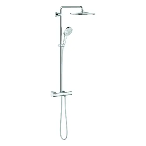 Système de douche Grohe Rainshower SmartActive 310 avec mitigeur thermostatique, montage mural, GROHE EcoJoy