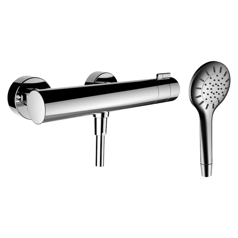 LAUFEN TwinPlus Mitigeur de douche, apparent, thermostat, 1 consommateur, y compris douchette/flexible de douche