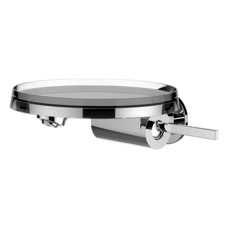 LAUFEN Kartell Mitigeur monocommande de lavabo encastré à disque pour montage mural pour Simibox 1-Point, bec fixe, saillie 186 mm, chromé