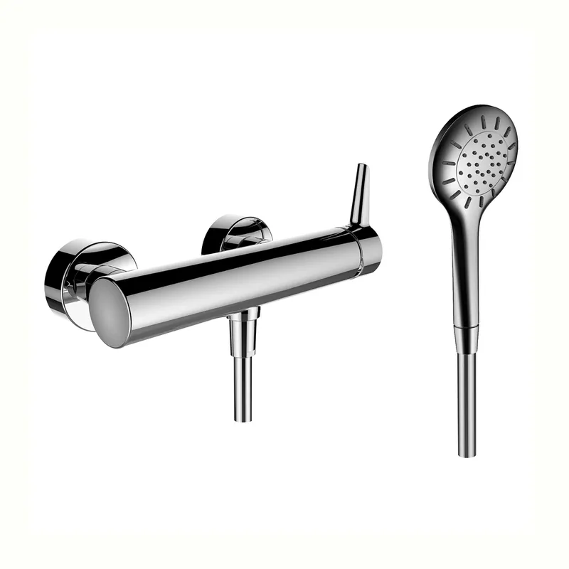 LAUFEN PURE Mitigeur de douche, apparent, 1 consommateur, avec douchette et flexible de douche, 100600
