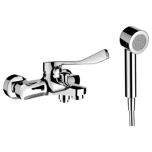 LAUFEN CityPro Liberty Mitigeur de baignoire, apparent, 2 consommateurs, y compris douchette et flexible de douche