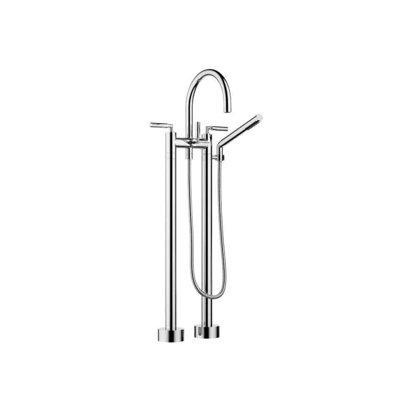 Dornbracht TARA Mélangeur bain/douche à deux trous pour montage indépendant, avec garniture de douche à main, saillie 220mm