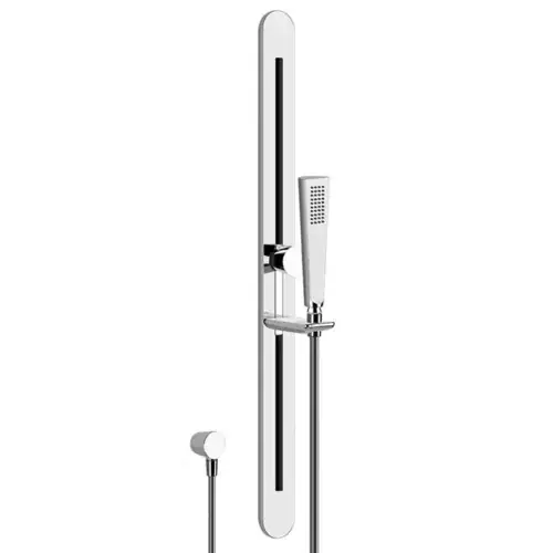 Gessi CONO ensemble de douche avec coude de raccordement mural, douchette à main anticalcaire et flexible de douche 1,50 m