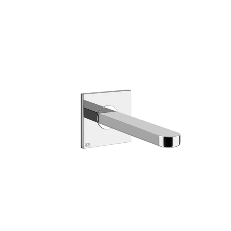 Gessi Emporio Via Bagutta bec de lavabo mural avec 1/2 raccord, pour mitigeur monocommande séparé, saillie 210 mm