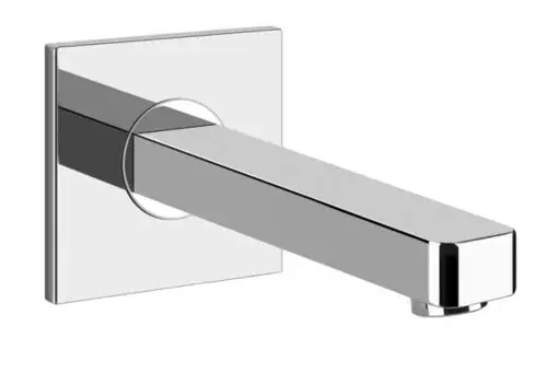 Gessi Emporio Corso Venezia, bec de baignoire mural pour mitigeur monocommande séparé, saillie 185 mm