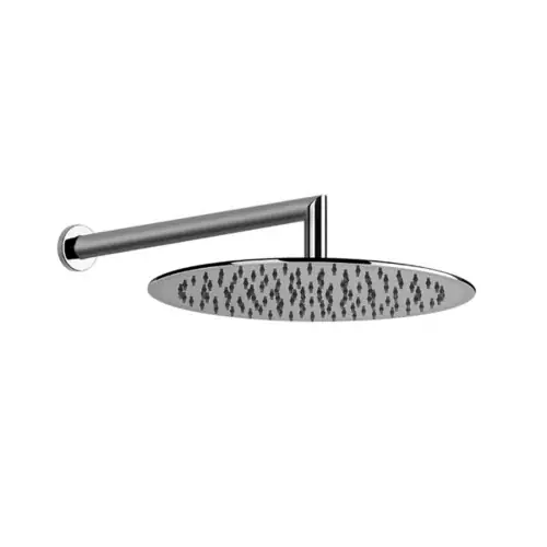 Gessi Emporio Douche de tête anticalcaire ronde, diamètre 300mm avec articulation et bras mural, longueur 347mm
