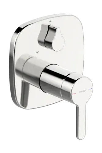 HANSA HANSADESIGNO Style Mitigeur de bain et douche, encastré, avec clapet anti-retour, chromé