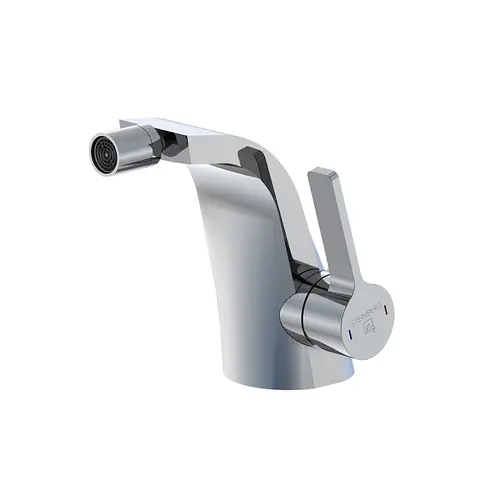 Steinberg Série 230 robinetterie de bidet, commande latérale, avec garniture découlement, saillie 105mm