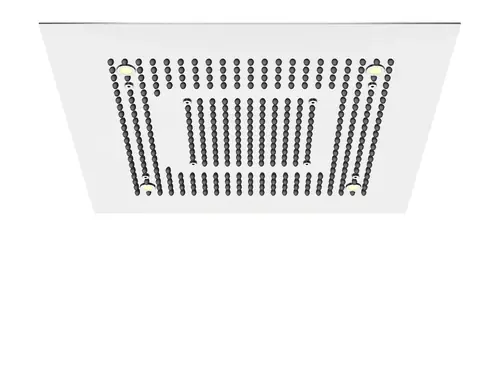 Steinberg Série 390 Sensual Rain Panneau de pluie, éclairage LED, set complet, 2 jets, Easy-Clean, 600x600mm