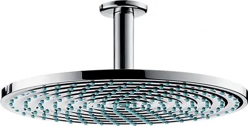 douche de tête Raindance S 300 1 jet avec raccordement au plafond EcoSmart 9 l/min, chromé