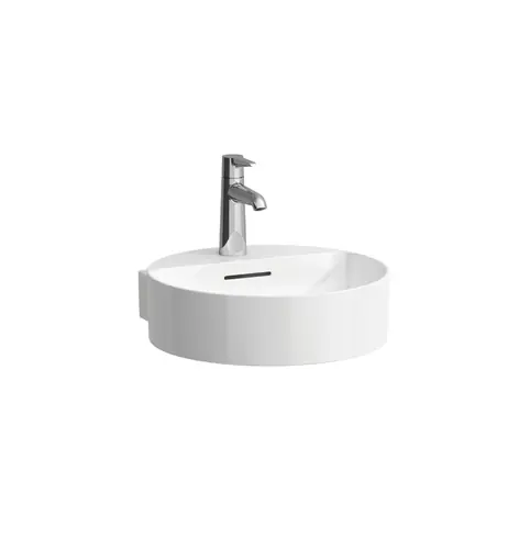 LAUFEN VAL lavabo à poser, 1 trou pour robinet, avec trop-plein, 400x425mm, US. poncé
