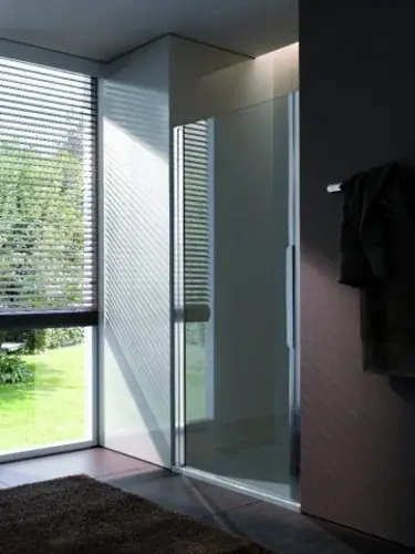 Porte battante Koralle en une pièce pour installation dans une niche myDay NPWA droite 85 855-705x2000mm