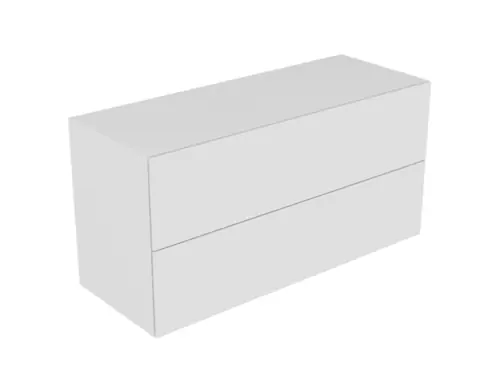 KEUCO EDITION 11 Buffet, 2 tiroirs frontaux, avec éclairage intérieur LED, 1400x700x535 mm