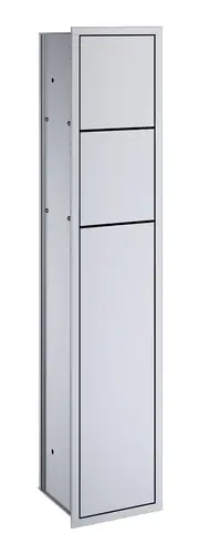 emco asis module 150 module WC encastré modèle, butée à droite, couleur aluminium/aluminium