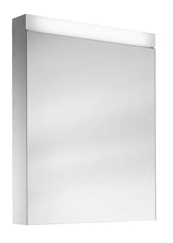 Schneider PATA LED Armoire de toilette, 1 porte 50cm, butée réversible, 495x120x756mm, éclairage supérieur variable