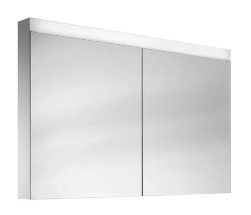 Schneider PATA LED Armoires de toilette, 2 portes 60/60cm, 1195x120x756mm, éclairage supérieur variable